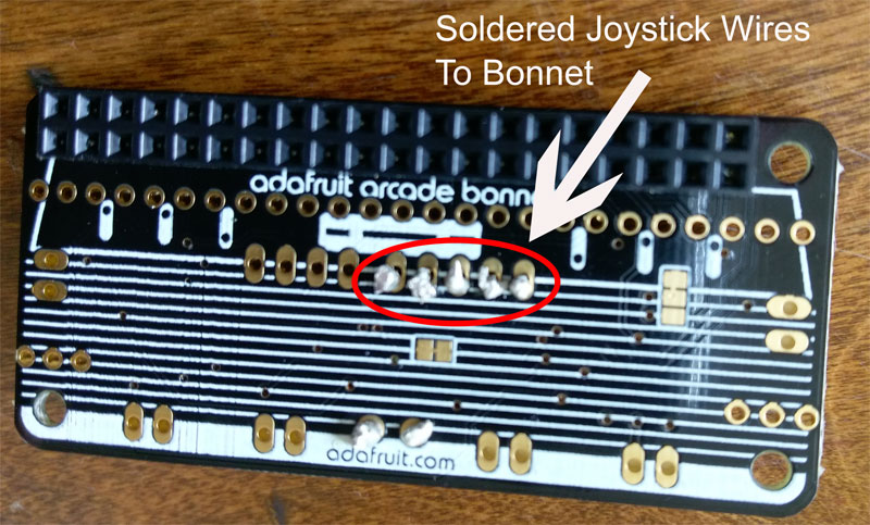 soldered joystick