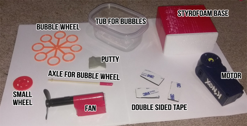 Bubble Blowing Machine Parts